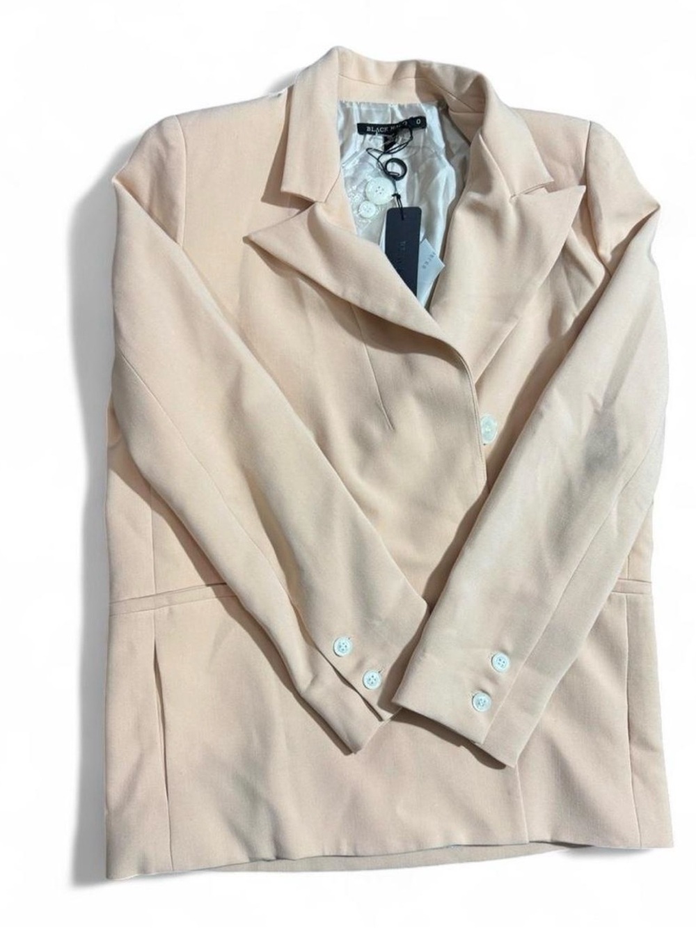 Black Halo Soft Blush Single-Breasted Blazer